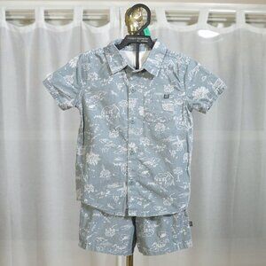 Gerber Modern Moments Blue Farm Toile Stripe 2-Piece Set